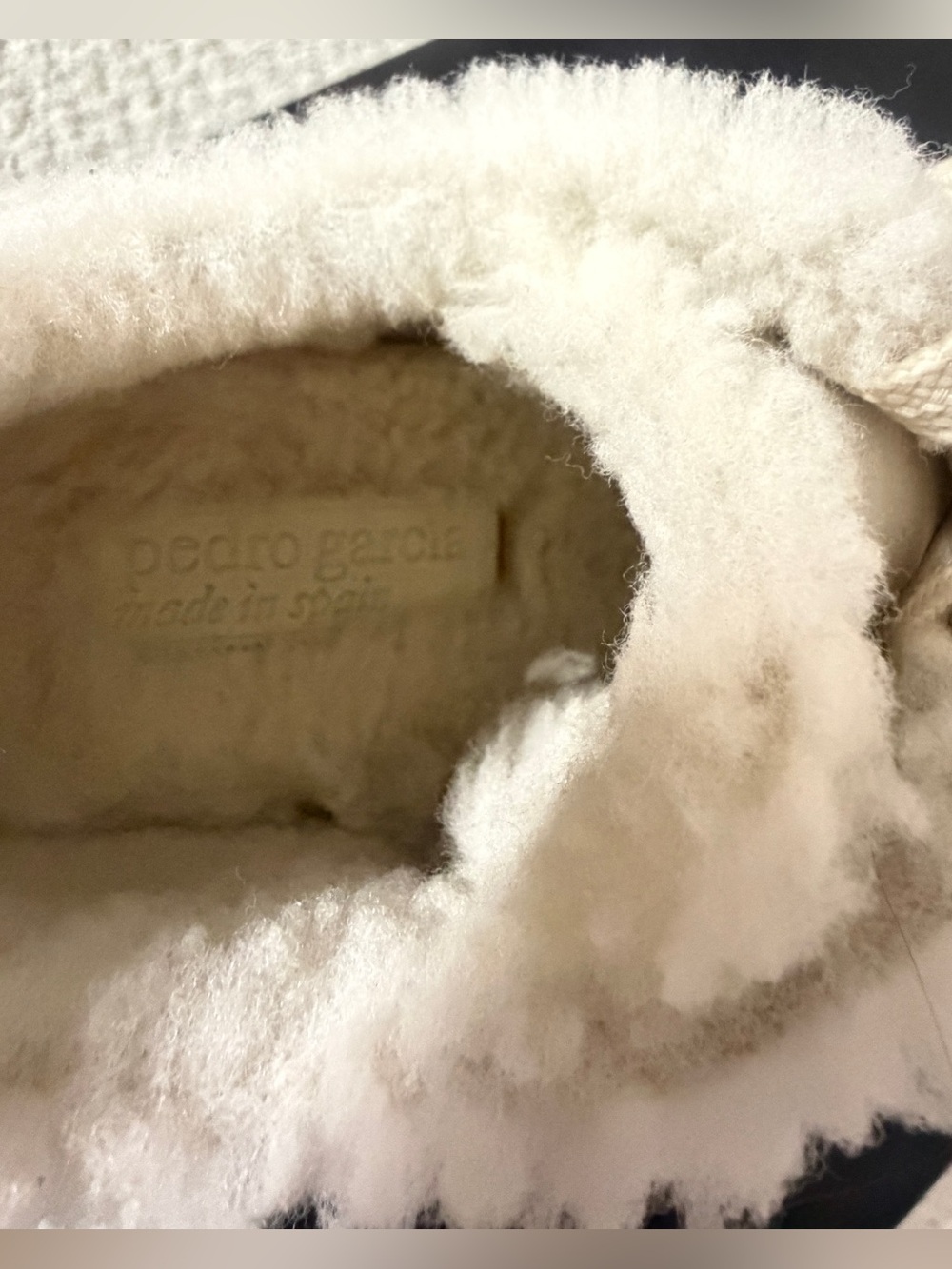 PEDRO GARCIA - Orinda Shearling Suede Sneaker made in Spain Sz 8 NWOB - Picture 8 of 10